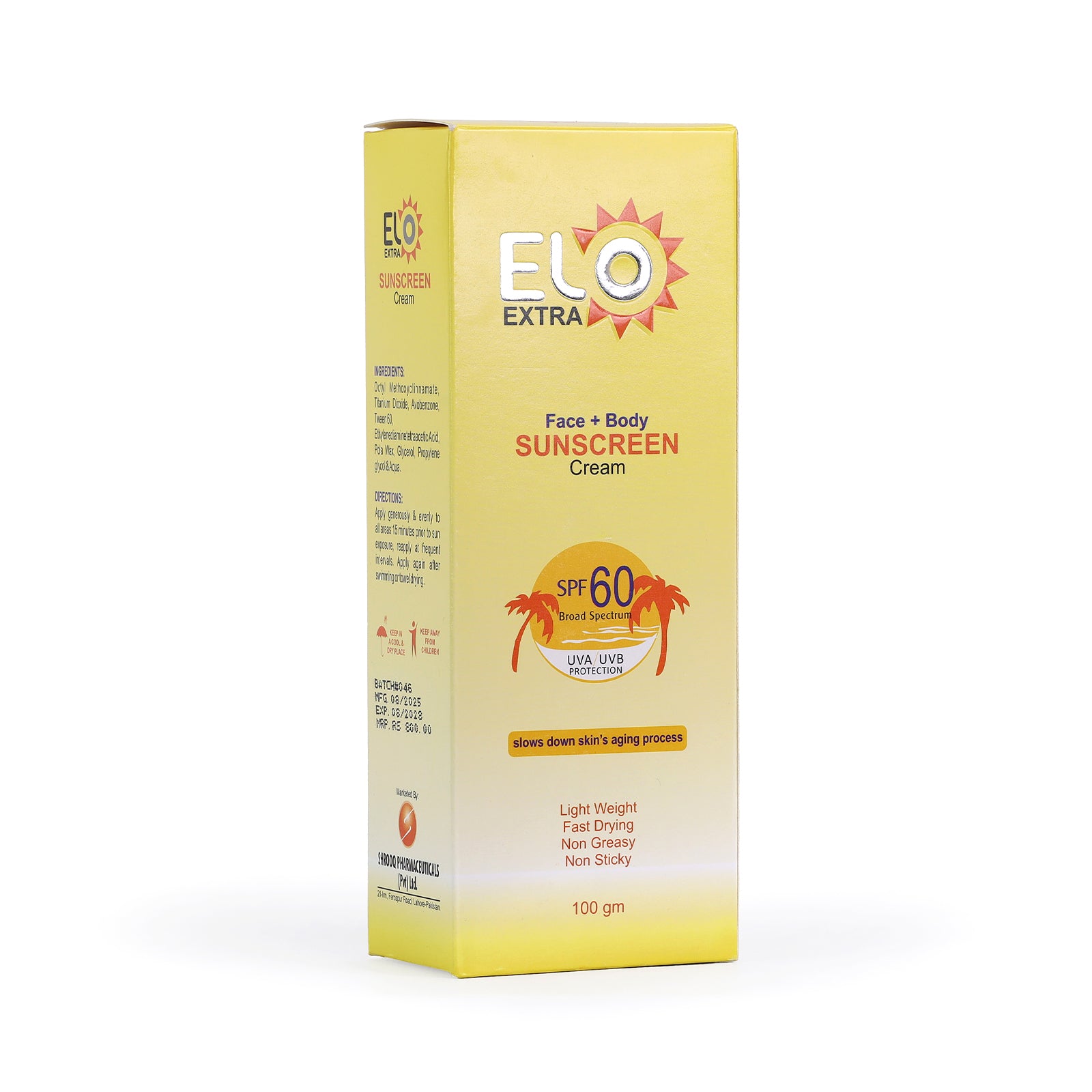 ELO Extra Sunscreen – Broad-Spectrum SPF Protection