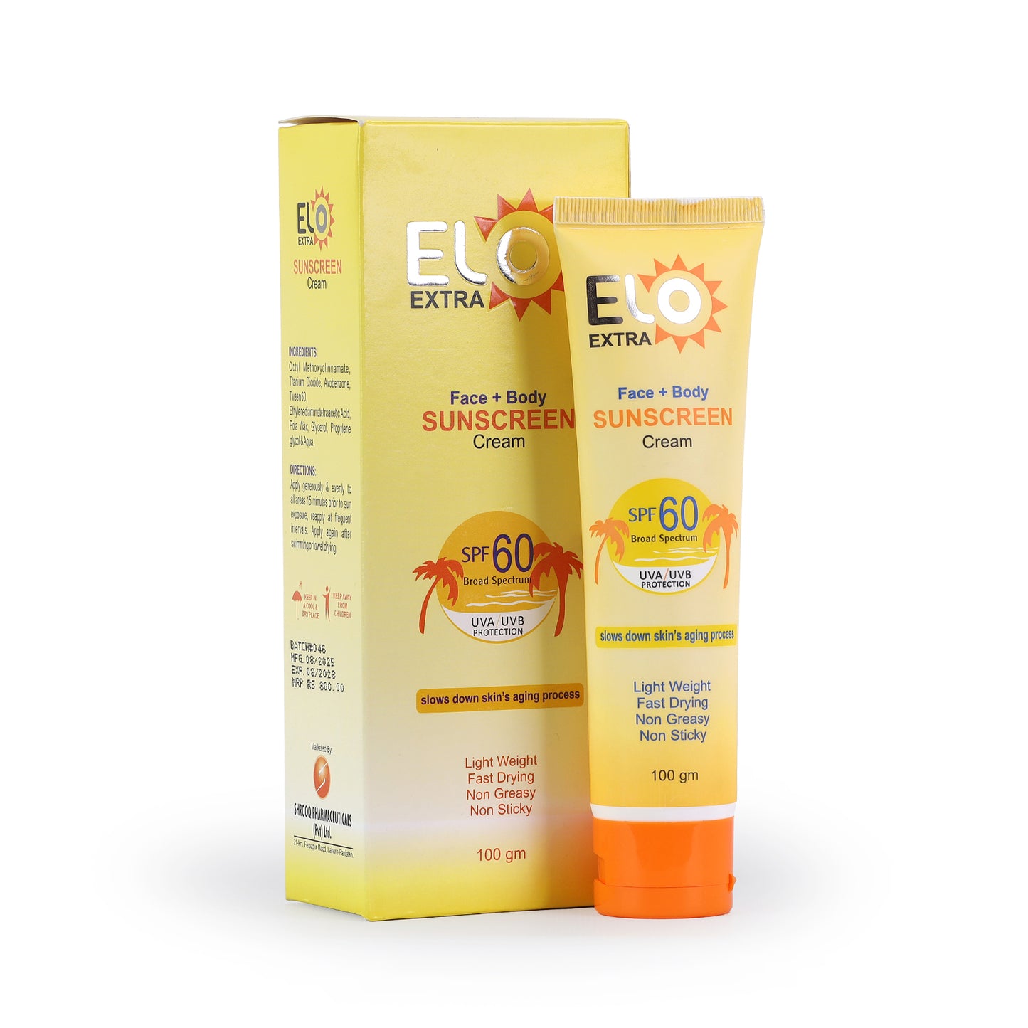 ELO Extra Sunscreen – Broad-Spectrum SPF Protection