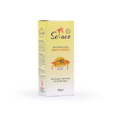 Solace Sebum Control SPF 60 – Oil-Free Sunscreen  | UV Protection