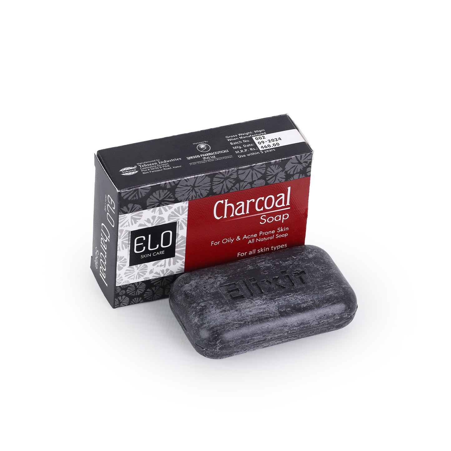 Elo Charcoal Soap – Detox Bar for Oily & Acne-Prone Skin