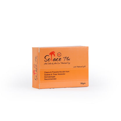 Solace Plus Medicated Soap – Anti-Scabies, Anti-Lice & Tinea