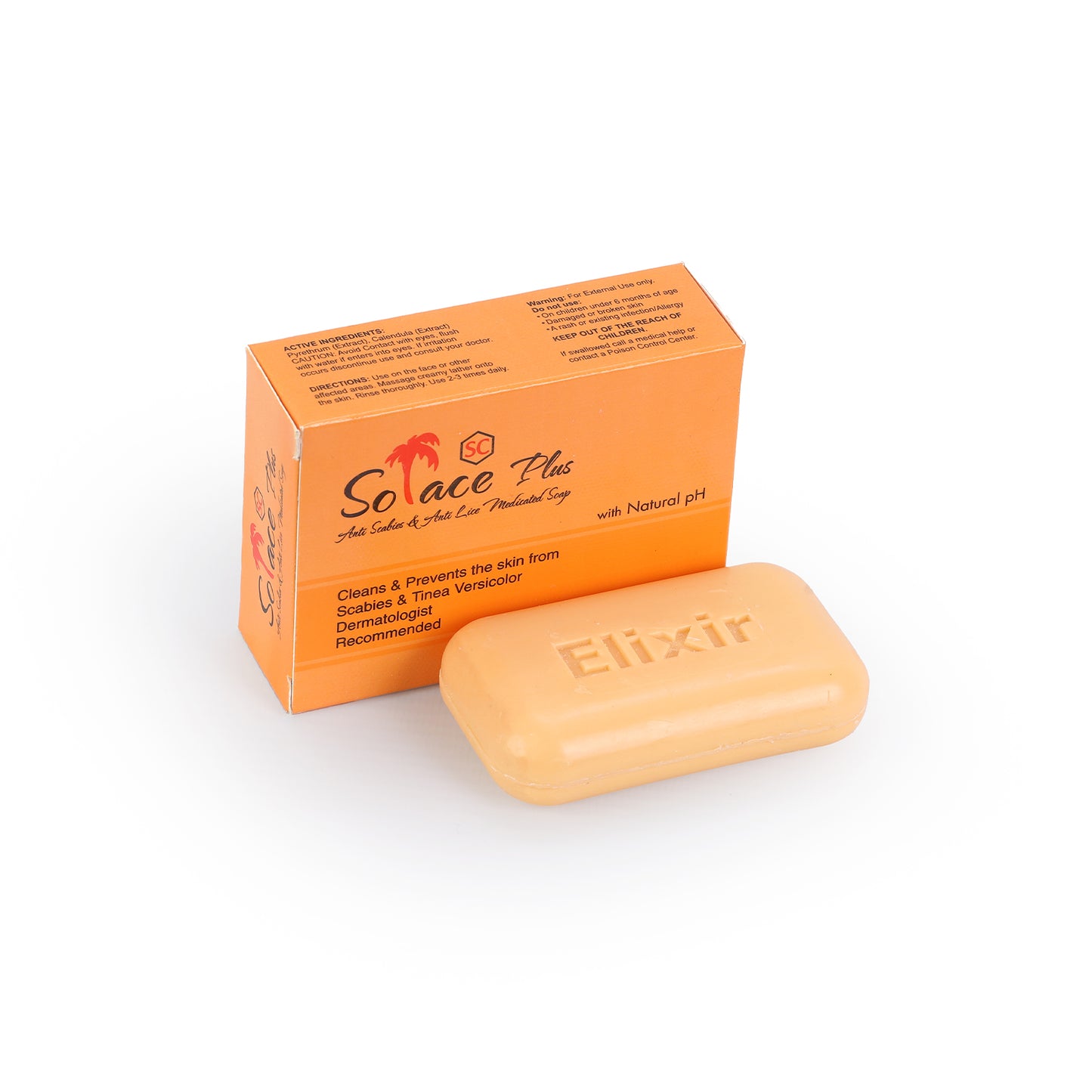 Solace Plus Medicated Soap – Anti-Scabies, Anti-Lice & Tinea