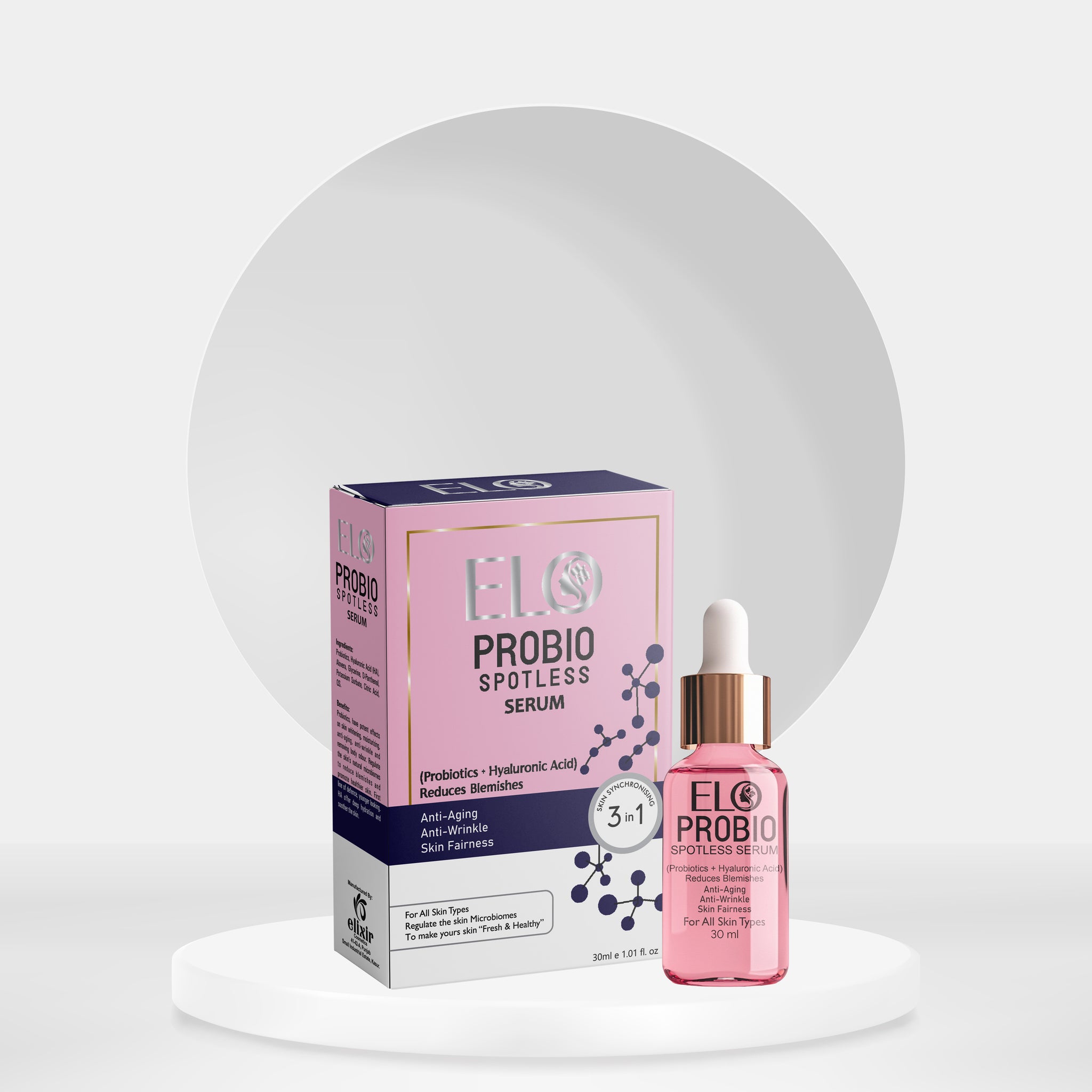 ELO Probio Spotless Serum –Probiotic Skincare for Clear, Glowing Skin
