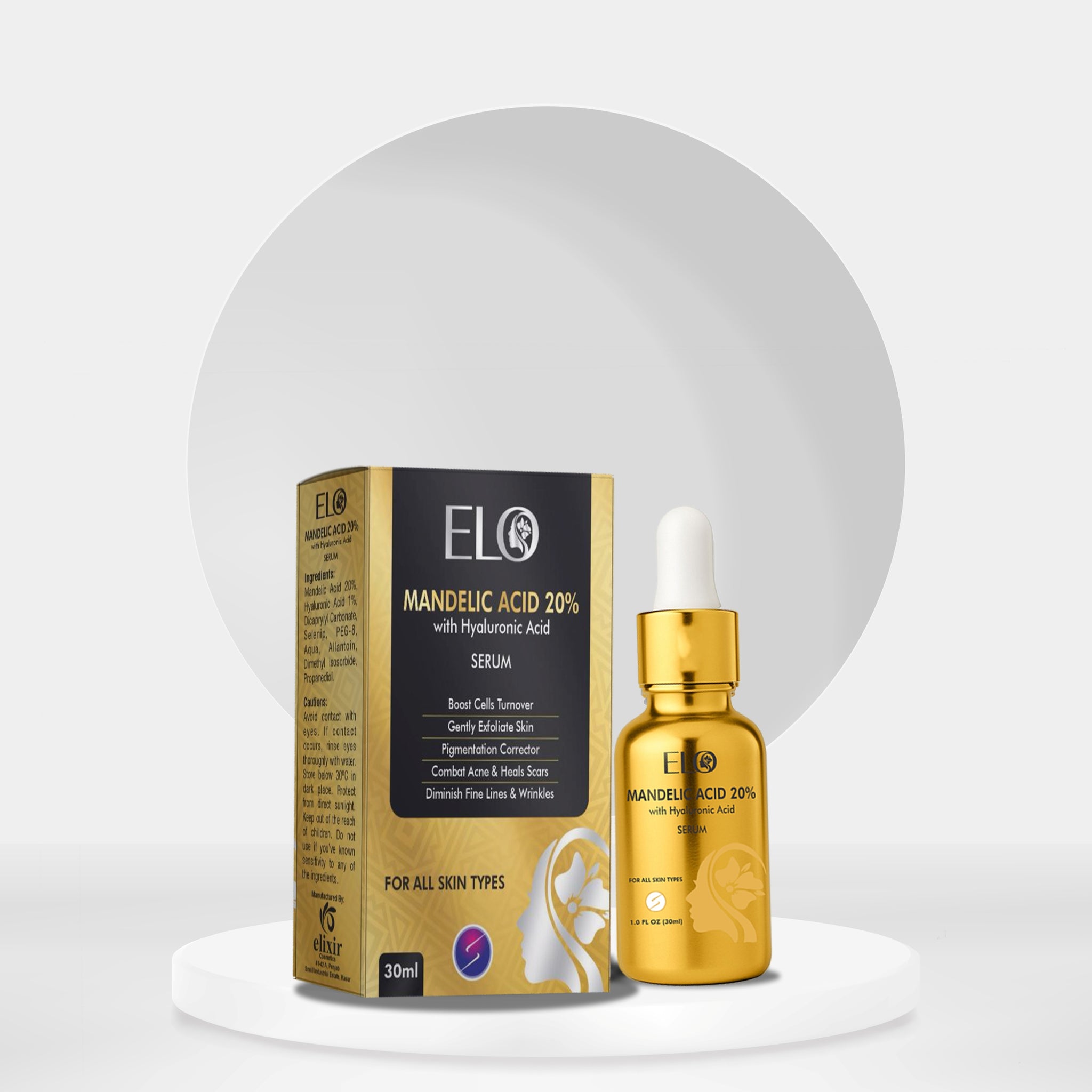 ELO Mandelic Acid Serum – for Acne, Dark Spots & Glowing Skin